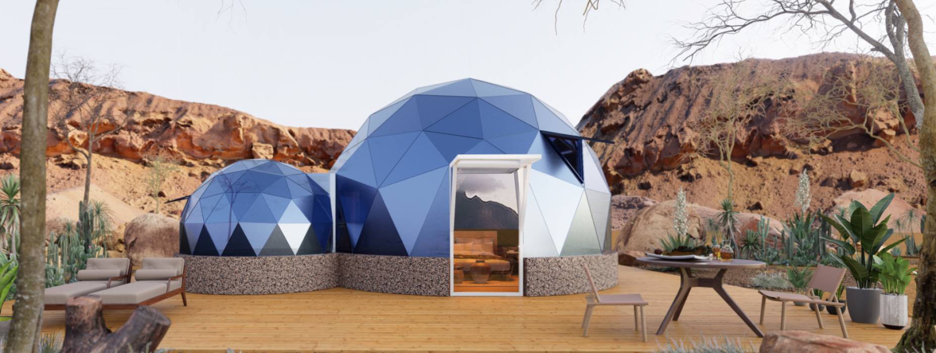 芝罘区球形智能光伏玻璃星空房